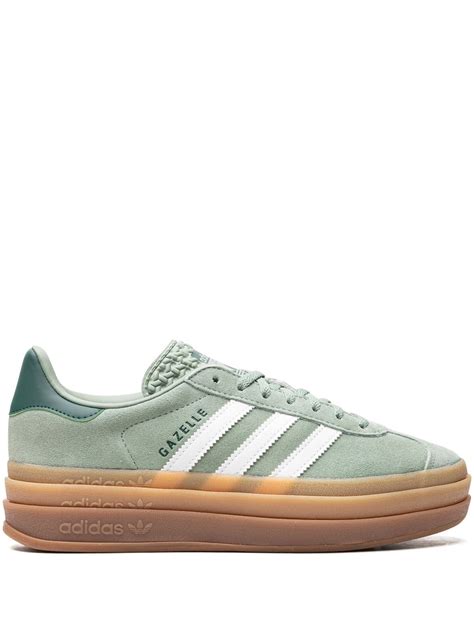 adidas gazelle silver green gum